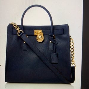 Michael Kors Hamilton large tote bag. Black.